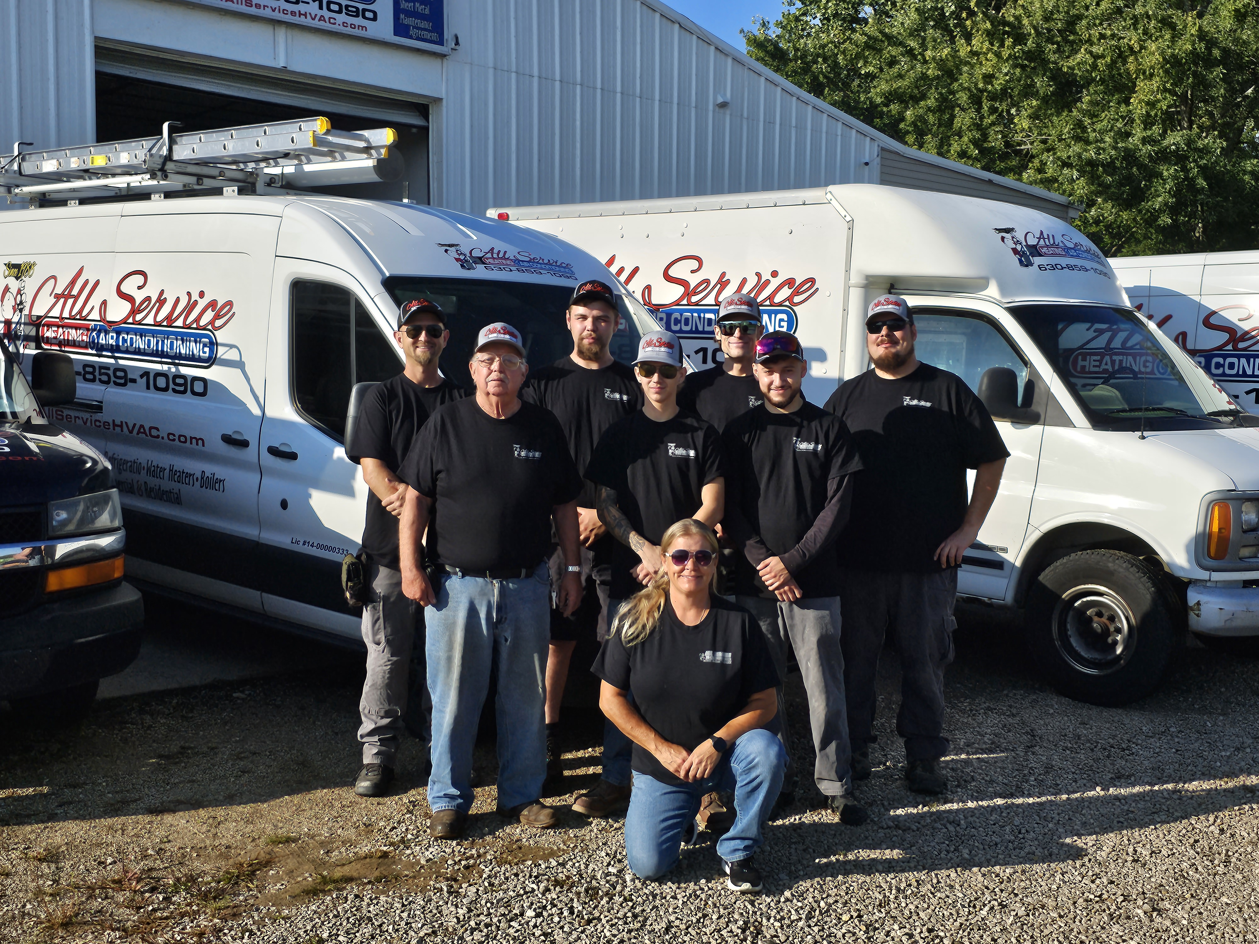 All Service Heating and Air Conditioning company team
